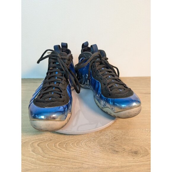 Nike Air Foamposite One PRM Blue Mirror - Size 10 M - 575420-008 FLAW - Picture 1 of 13
